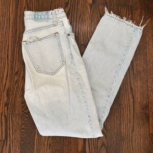 Abercrombie the 90s Straight Ultra High Rise Jeans - Light Blue